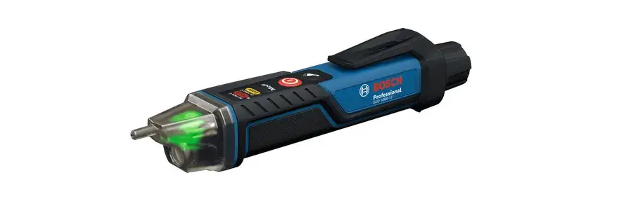 Echt Bosch Professional Berührungsloser Spannungsprüfer GVD 1000-17 mit 2x 1,5 V LR03-Batterie (AAA)