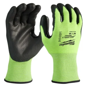 Milwaukee Hi-Vis Schnittschutzhandschuhe Klasse 3/C, Größe 8 (M) (Verpackungseinheit 1 Paar) Solange Der Vorrat Reicht