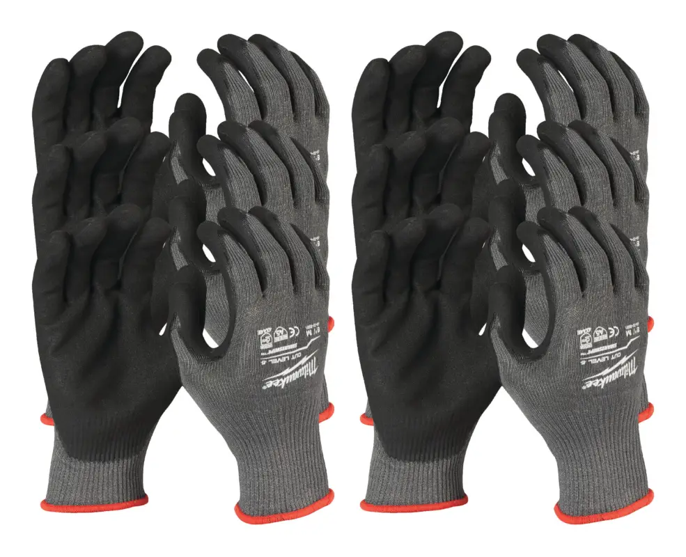 Milwaukee Schnittschutzhandschuhe Klasse 5/E, Größe 9 (L) - 12er Pack (Verpackungseinheit 1 Paar) Top-Seller