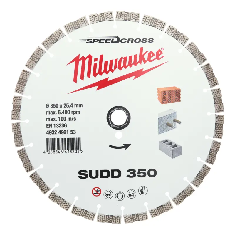 Milwaukee Diamant-Trennscheibe Speedcross SUDD 350 mm Preisknaller