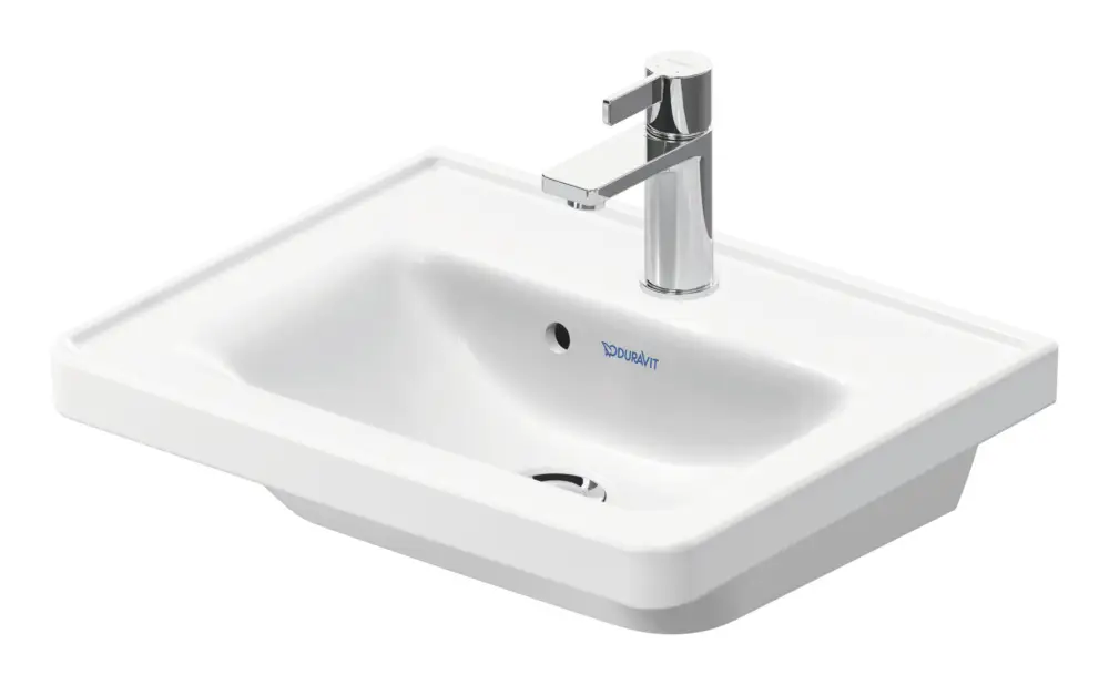 Solange Der Vorrat Reicht Duravit D-Neo Handwaschbecken mit 1 Hahnloch mit Überlauf 500 x 400 mm - Weiß Hochglanz