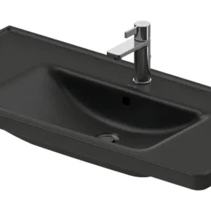 Abverkauf Duravit D-Neo Waschtisch mit 1 Hahnloch mit Überlauf 1005 x 480 mm - Anthrazit Matt