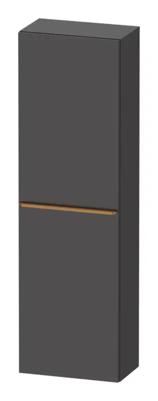 Online Kaufen Duravit D-Neo Halbhochschrank mit 1 Tür Anschlag links Griff Bronze Gebürstet 400 x 1320 x 240 mm - Graphit Matt