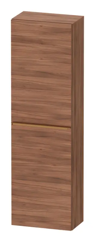 Duravit D-Neo Halbhochschrank mit 1 Tür Anschlag links Griff Bronze Gebürstet 400 x 1320 x 240 mm - Nussbaum Natur Matt Direktkauf
