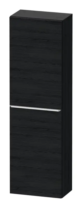 Sonderangebot Duravit D-Neo Halbhochschrank mit 1 Tür Anschlag links Griff Chrom Hochglanz 400 x 1320 x 240 mm - Eiche Schwarz Matt