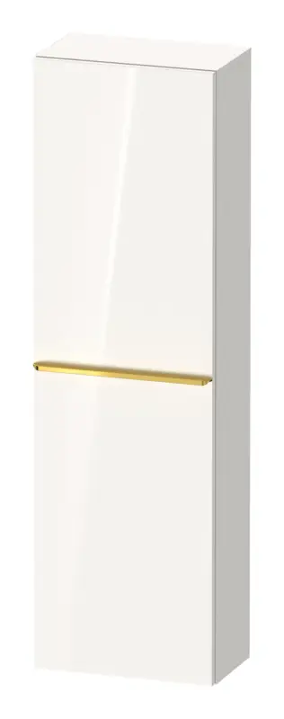 Top-Angebot Duravit D-Neo Halbhochschrank mit 1 Tür Anschlag links Griff Gold Poliert 400 x 1320 x 240 mm - Weiß Hochglanz