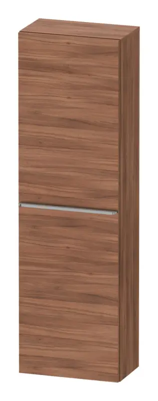 Schneller Versand Duravit D-Neo Halbhochschrank mit 1 Tür Anschlag links Griff Edelstahl Gebürstet 400 x 1320 x 240 mm - Nussbaum Natur Matt