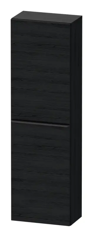 Duravit D-Neo Halbhochschrank mit 1 Tür Anschlag links Griff Diamantschwarz Matt 400 x 1320 x 240 mm - Eiche Schwarz Matt Knallerangebot