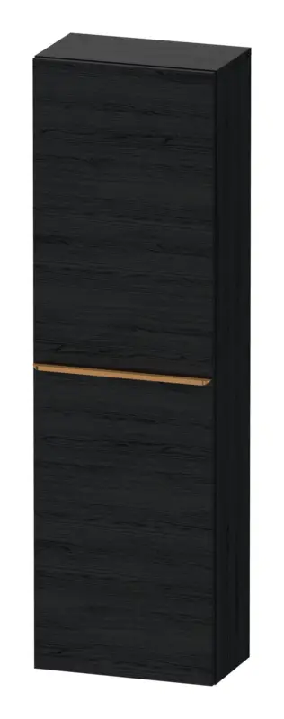 Sonderangebot Duravit D-Neo Halbhochschrank mit 1 Tür Anschlag rechts Griff Bronze Gebürstet 400 x 1320 x 240 mm - Eiche Schwarz Matt