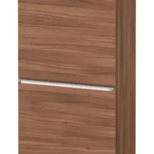 Angebot Duravit D-Neo Halbhochschrank mit 1 Tür Anschlag rechts Griff Chrom Hochglanz 400 x 1320 x 240 mm - Nussbaum Natur Matt