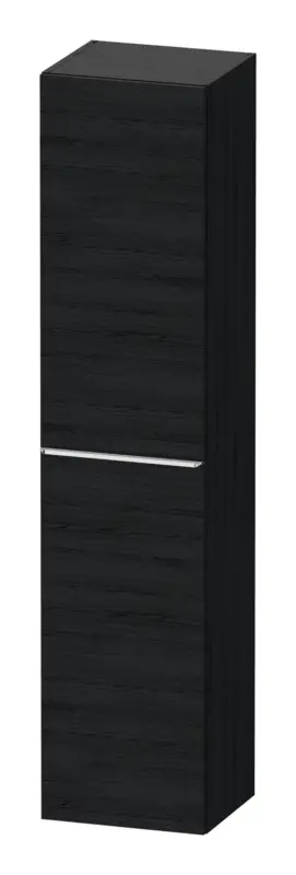 Top-Preis Duravit D-Neo Hochschrank mit 1 Tür Anschlag links Griff Chrom Hochglanz 400 x 1760 x 360 mm - Eiche Schwarz Matt