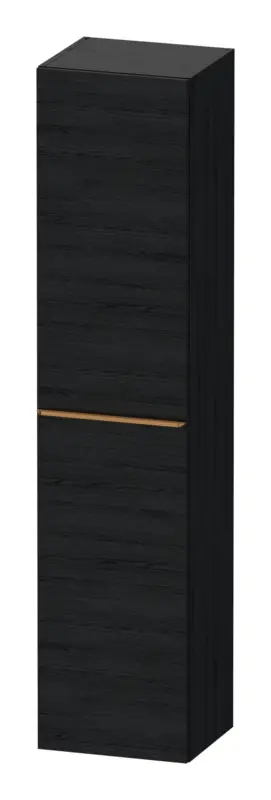 Duravit D-Neo Hochschrank mit 1 Tür Anschlag rechts Griff Bronze Gebürstet 400 x 1760 x 360 mm - Eiche Schwarz Matt Letzte Chance