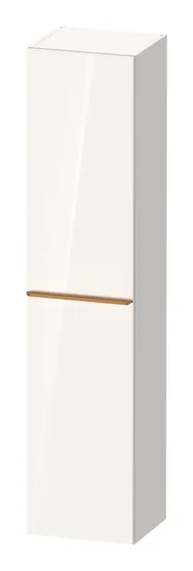 Aktuell Duravit D-Neo Hochschrank mit 1 Tür Anschlag rechts Griff Bronze Gebürstet 400 x 1760 x 360 mm - Weiß Hochglanz