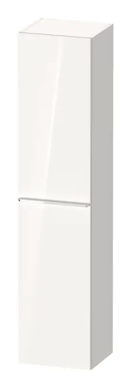 Neue Kollektion Duravit D-Neo Hochschrank mit 1 Tür Anschlag rechts Griff Chrom Hochglanz 400 x 1760 x 360 mm - Weiß Hochglanz