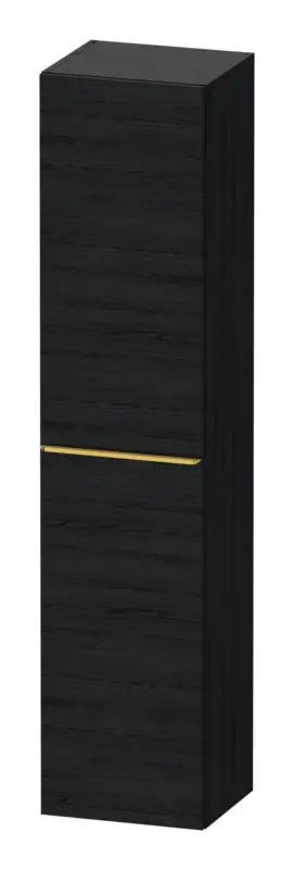 Duravit D-Neo Hochschrank mit 1 Tür Anschlag rechts Griff Gold Poliert 400 x 1760 x 360 mm - Eiche Schwarz Matt Schnäppchen