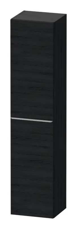 Duravit D-Neo Hochschrank mit 1 Tür Anschlag rechts Griff Edelstahl Gebürstet 400 x 1760 x 360 mm - Eiche Schwarz Matt Knallerangebot