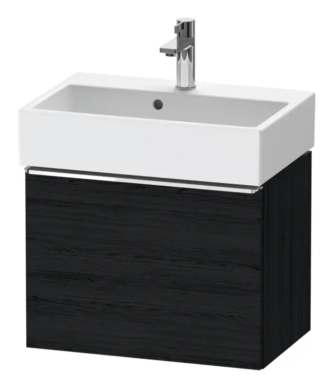 Duravit D-Neo Waschtischunterschrank mit 1 Auszug Griff Chrom Hochglanz 584 x 440 x 372 mm - Eiche Schwarz Matt Top-Angebot