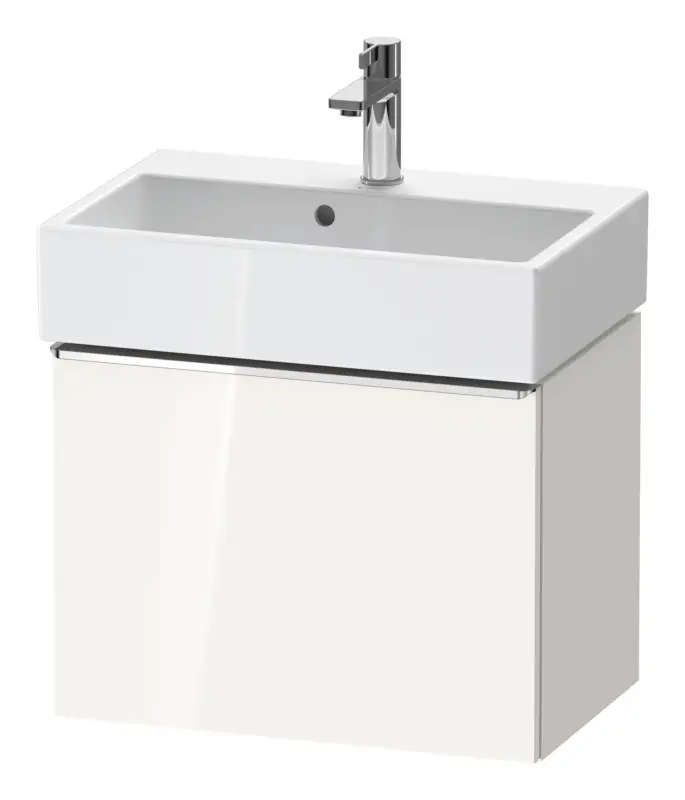 Meistverkauft Duravit D-Neo Waschtischunterschrank mit 1 Auszug Griff Chrom Hochglanz 584 x 440 x 372 mm - Weiß Hochglanz