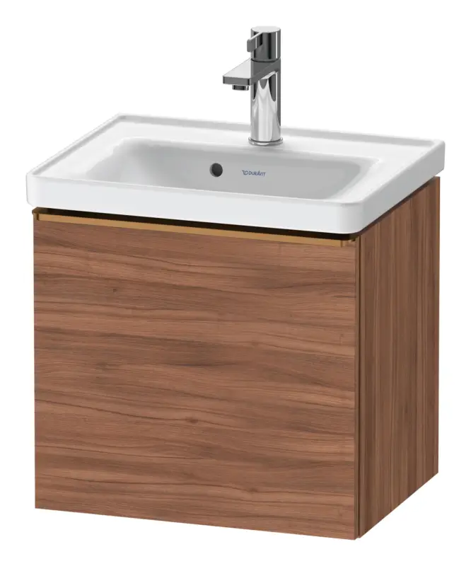 Duravit D-Neo Waschtischunterschrank mit 1 Auszug Griff Bronze Gebürstet 484 x 440 x 372 mm - Nussbaum Natur Matt Günstig