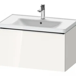 Aktuell Duravit D-Neo Waschtischunterschrank mit 1 Auszug Griff Chrom Hochglanz 784 x 440 x 452 mm - Weiß Hochglanz