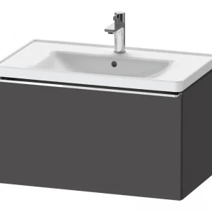 Abverkauf Duravit D-Neo Waschtischunterschrank mit 1 Auszug Griff Chrom Hochglanz 784 x 440 x 452 mm - Graphit Matt