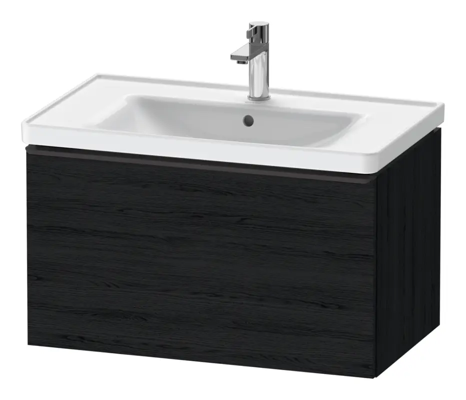 Top-Angebot Duravit D-Neo Waschtischunterschrank mit 1 Auszug Griff Diamantschwarz Matt 784 x 440 x 452 mm - Eiche Schwarz Matt