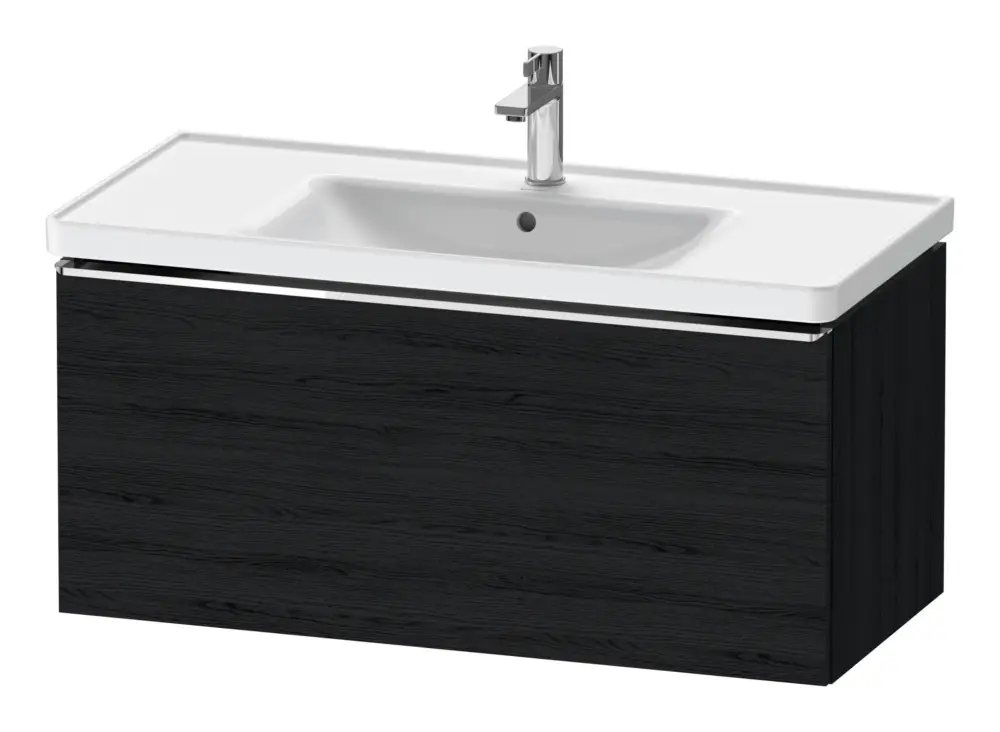 Duravit D-Neo Waschtischunterschrank mit 1 Auszug Griff Chrom Hochglanz 984 x 440 x 452 mm - Eiche Schwarz Matt Schneller Versand