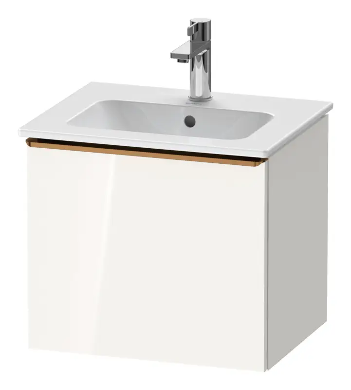 Top-Angebot Duravit D-Neo Waschtischunterschrank mit 1 Auszug Griff Bronze Gebürstet 510 x 440 x 402 mm - Weiß Hochglanz