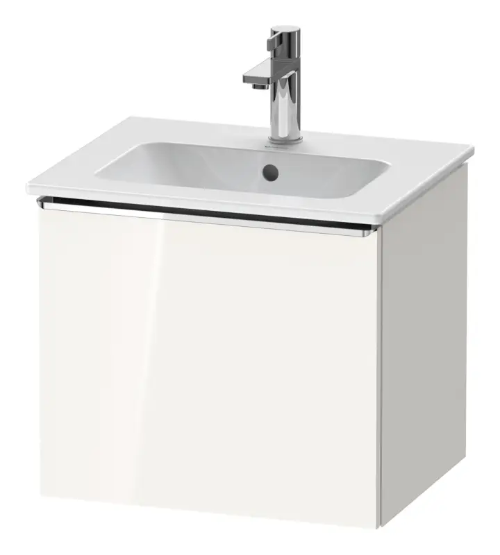 Echt Duravit D-Neo Waschtischunterschrank mit 1 Auszug Griff Chrom Hochglanz 510 x 440 x 402 mm - Weiß Hochglanz