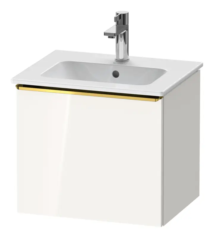 Knallerangebot Duravit D-Neo Waschtischunterschrank mit 1 Auszug Griff Gold Poliert 510 x 440 x 402 mm - Weiß Hochglanz