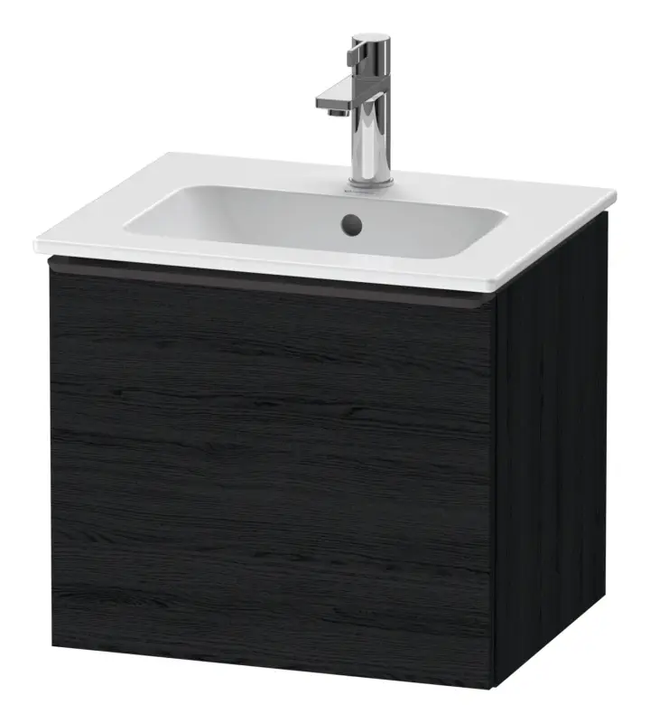 Solange Der Vorrat Reicht Duravit D-Neo Waschtischunterschrank mit 1 Auszug Griff Diamantschwarz Matt 510 x 440 x 402 mm - Eiche Schwarz Matt