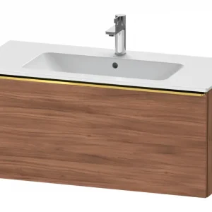Aktuell Duravit D-Neo Waschtischunterschrank mit 1 Auszug Griff Gold Poliert 1010 x 440 x 462 mm - Nussbaum Natur Matt
