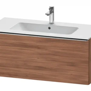 Aktuell Duravit D-Neo Waschtischunterschrank mit 1 Auszug Griff Edelstahl Gebürstet 1010 x 440 x 462 mm - Nussbaum Natur Matt