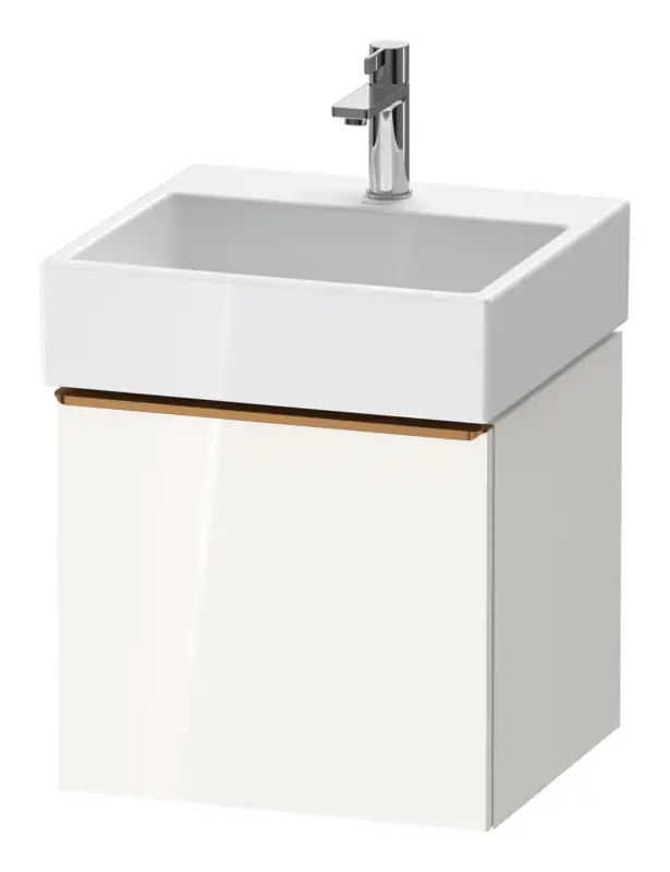 Duravit D-Neo Waschtischunterschrank mit 1 Auszug Griff Bronze Gebürstet 484 x 440 x 442 mm - Weiß Hochglanz Top-Preis