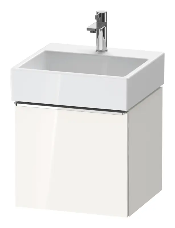 Highlight Duravit D-Neo Waschtischunterschrank mit 1 Auszug Griff Chrom Hochglanz 484 x 440 x 442 mm - Weiß Hochglanz