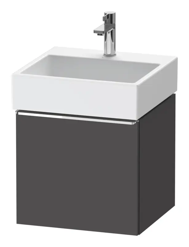 Beliebt Duravit D-Neo Waschtischunterschrank mit 1 Auszug Griff Chrom Hochglanz 484 x 440 x 442 mm - Graphit Matt