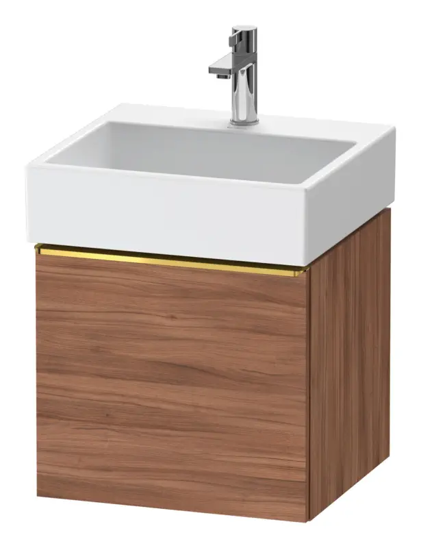 Duravit D-Neo Waschtischunterschrank mit 1 Auszug Griff Gold Poliert 484 x 440 x 442 mm - Nussbaum Natur Matt Top-Angebot