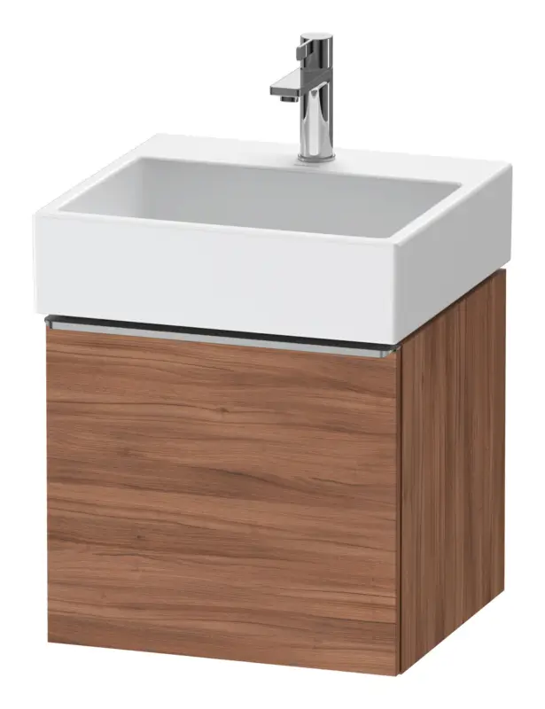 Kracherpreis Duravit D-Neo Waschtischunterschrank mit 1 Auszug Griff Edelstahl Gebürstet 484 x 440 x 442 mm - Nussbaum Natur Matt