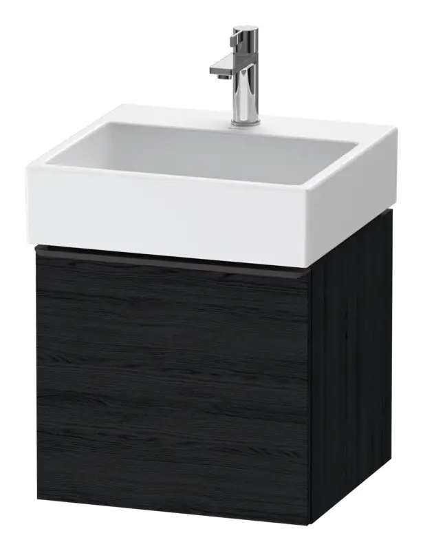 Duravit D-Neo Waschtischunterschrank mit 1 Auszug Griff Diamantschwarz Matt 484 x 440 x 442 mm - Eiche Schwarz Matt Rabatt