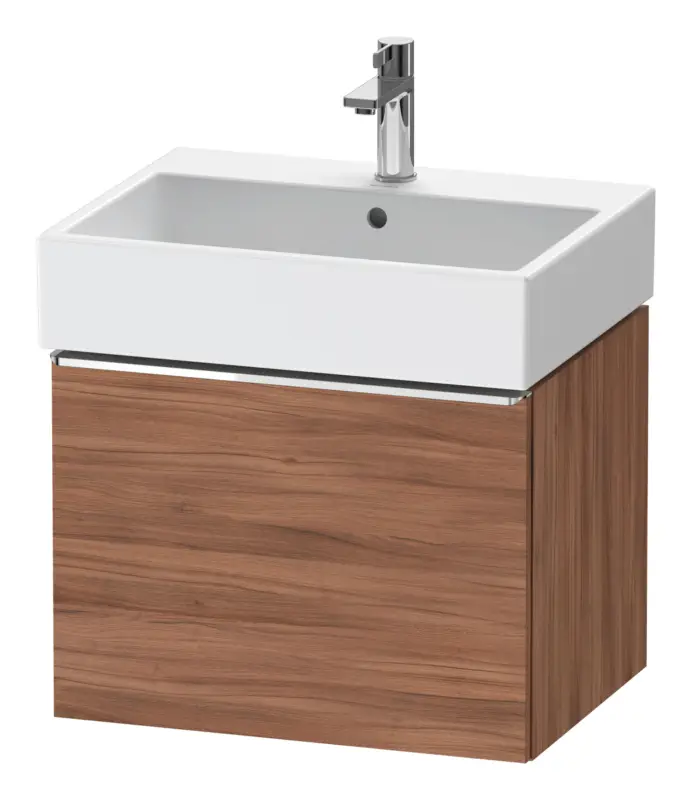 Duravit D-Neo Waschtischunterschrank mit 1 Auszug Griff Chrom Hochglanz 584 x 440 x 442 mm - Nussbaum Natur Matt Rabatt