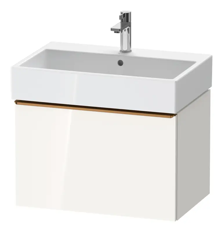 Top-Seller Duravit D-Neo Waschtischunterschrank mit 1 Auszug Griff Bronze Gebürstet 684 x 440 x 442 mm - Weiß Hochglanz