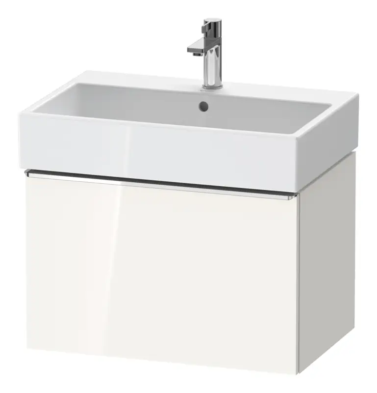 Duravit D-Neo Waschtischunterschrank mit 1 Auszug Griff Chrom Hochglanz 684 x 440 x 442 mm - Weiß Hochglanz Super-Preis