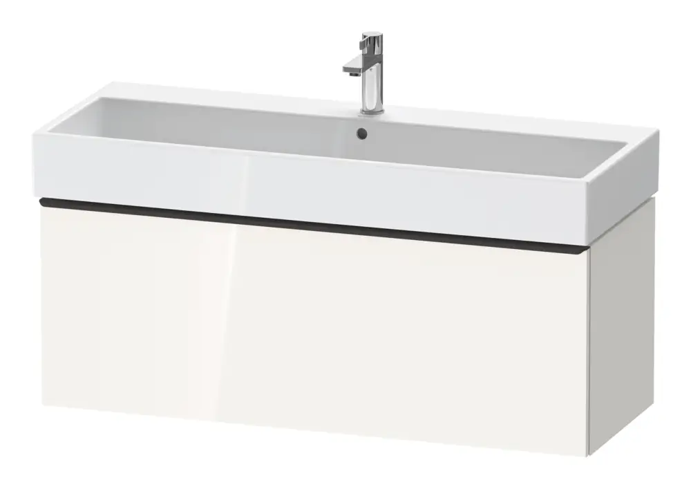 Sichere Zahlung Duravit D-Neo Waschtischunterschrank mit 1 Auszug Griff Diamantschwarz Matt 1184 x 440 x 442 mm - Weiß Hochglanz
