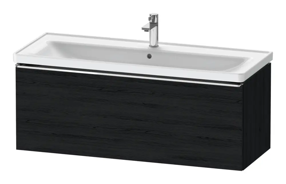 Duravit D-Neo Waschtischunterschrank mit 1 Auszug Griff Chrom Hochglanz 1184 x 440 x 452 mm - Eiche Schwarz Matt Top-Preis