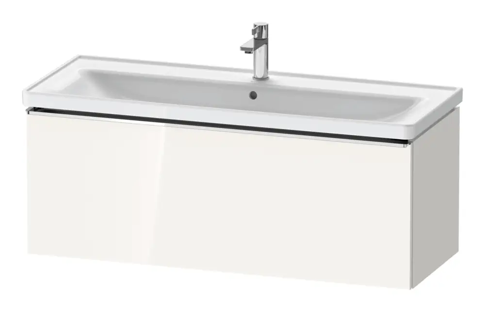 Sonderangebot Duravit D-Neo Waschtischunterschrank mit 1 Auszug Griff Chrom Hochglanz 1184 x 440 x 452 mm - Weiß Hochglanz
