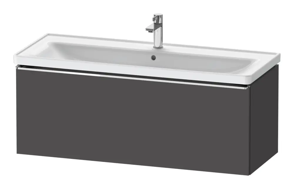 Heißes Angebot Duravit D-Neo Waschtischunterschrank mit 1 Auszug Griff Chrom Hochglanz 1184 x 440 x 452 mm - Graphit Matt