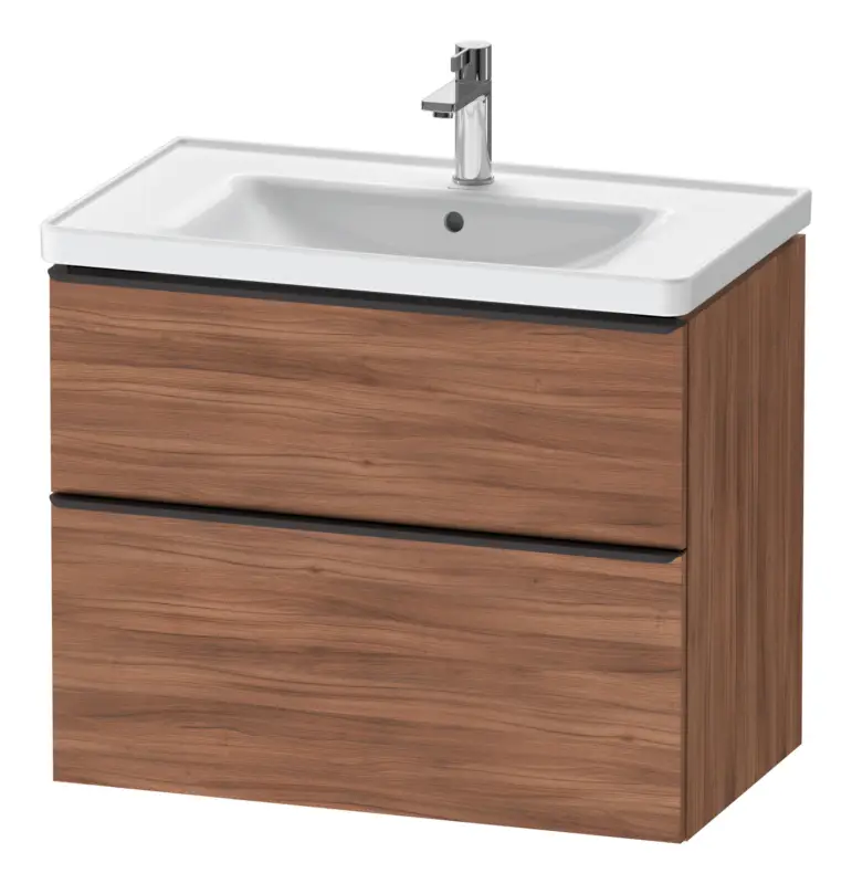 Duravit D-Neo Waschtischunterschrank für 236780 mit 2 Auszügen Griff Diamantschwarz Matt 784 x 625 x 452 mm - Nussbaum Natur Matt Heißes Angebot