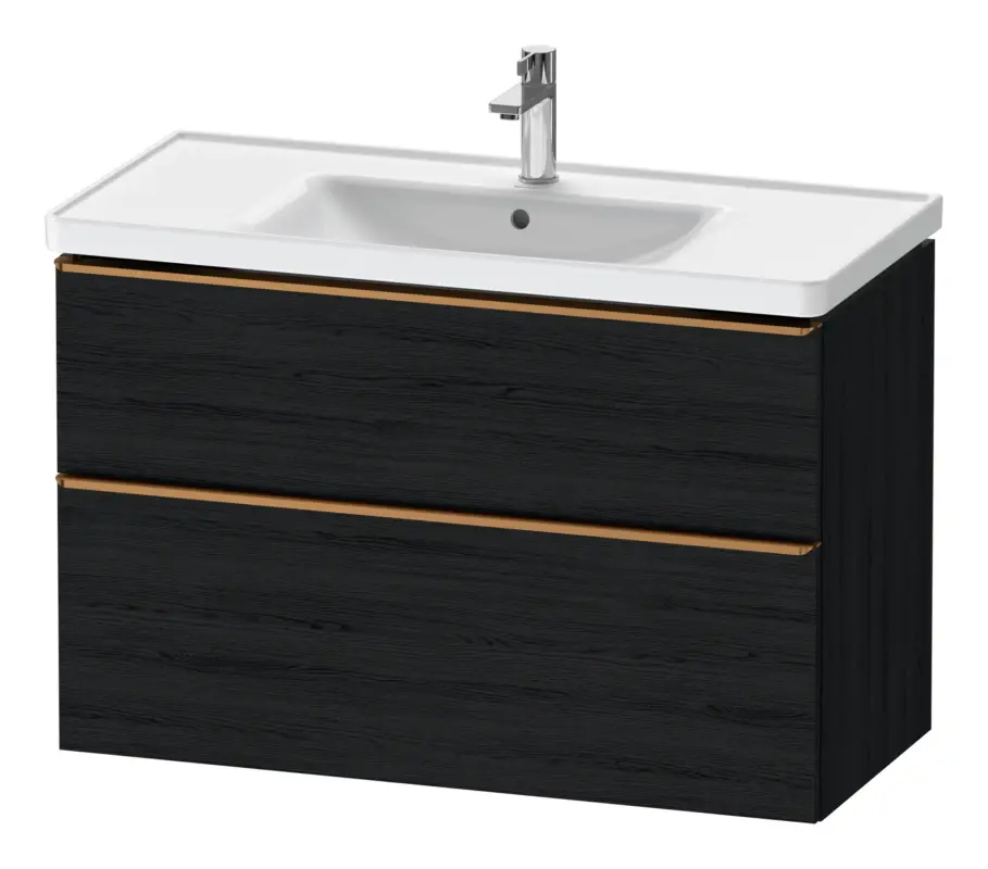 Solange Der Vorrat Reicht Duravit D-Neo Waschtischunterschrank mit 2 Auszügen Griff Bronze Gebürstet 984 x 625 x 452 mm - Eiche Schwarz Matt