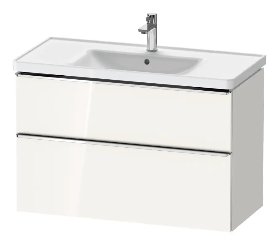 Sonderaktion Duravit D-Neo Waschtischunterschrank mit 2 Auszügen Griff Chrom Hochglanz 984 x 625 x 452 mm - Weiß Hochglanz