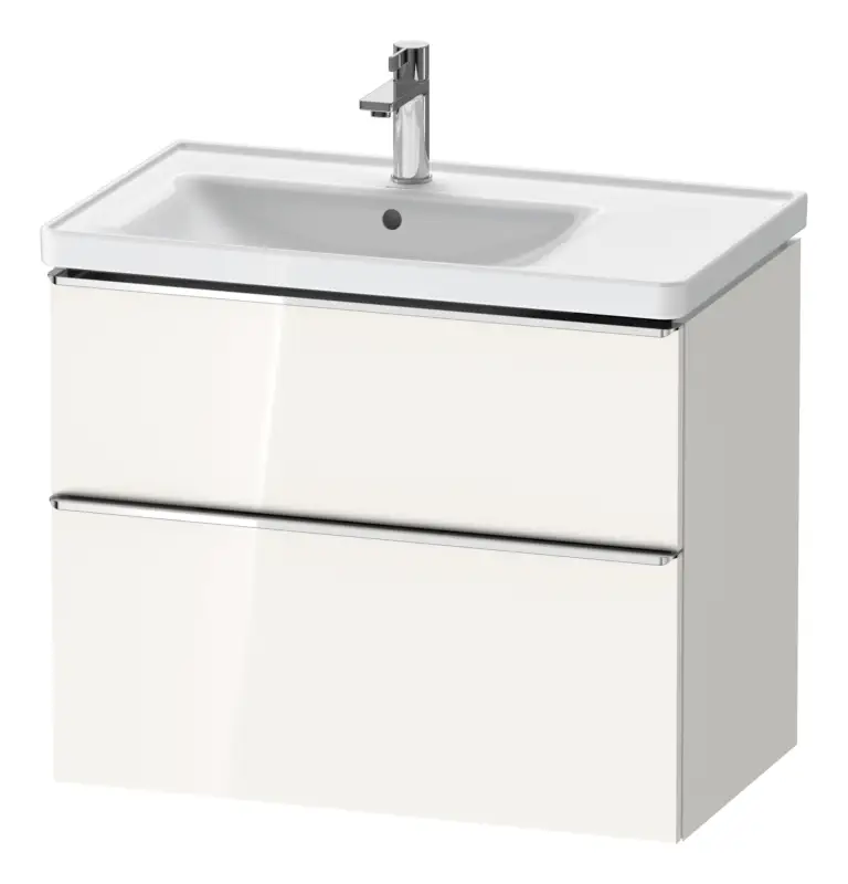 Duravit D-Neo Waschtischunterschrank für 236980 mit 2 Auszügen Griff Chrom Hochglanz 784 x 625 x 452 mm - Weiß Hochglanz Expressversand